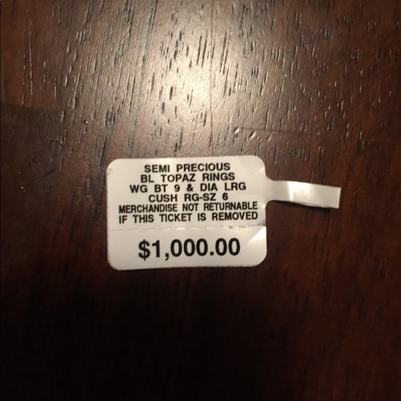 Blue topaz ring, size 6 - Picture 5 of 5